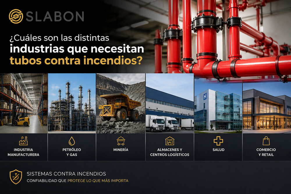 ¿Cuáles son las distintas industrias que necesitan tubos contra incendios?