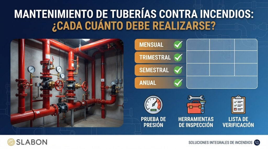 Mantenimiento de tuberías contra incendios: ¿cada cuánto debe realizarse?